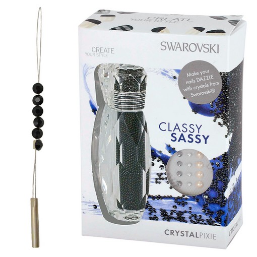 Kit Swarovski Cristal Pixie Classy Sassy  Ponto de Luz Jet