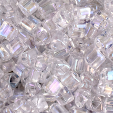 Vidrilhos Jablonex Triangular Cristal Transparente T Aurora Boreal 58205 2,5mm