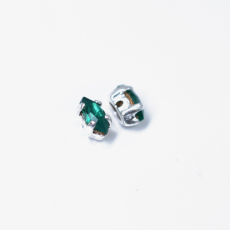 Engrampado Níquel Navete Preciosa Emerald 6x3mm