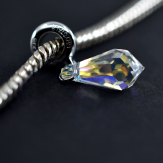Charm Swarovski Becharmed pingente Drops Cristal 15x7,5mm