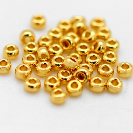 Micanga Jablonex Dourado  Ouro 24K Metalico 68304 90  2,6mm