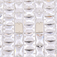 Retângulo para Bordar Supreme Cristal 18x13mm