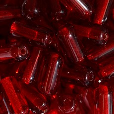 Contas de Murano Firma Transparente Vermelho 90080 24x13mm