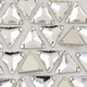 Triangulo para Bordar com 3 Furos  Supreme Cristal 16mm