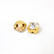 Engrampado Supreme Dourado Strass Cristal SS20 = 4,6mm
