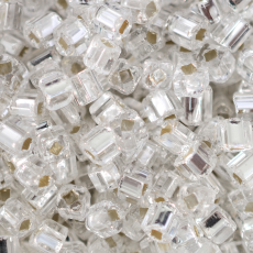 Vidrilhos Jablonex Quadrado Prata Transparente 78102 3,4x3,4mm