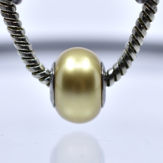 Charm Swarovski Becharmed Perola Cristal Vintage Gold 14mm