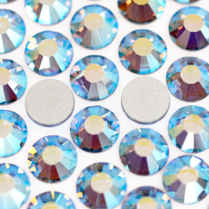 Strass Chaton Base Reta (Sem Cola) Preciosa Light Safira AB SS34 = 7mm