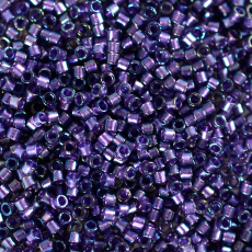 Miçanga Miyuki Delica Roxo Transparente T Lustroso AB 11/0 = 1,6mm