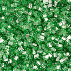 Vidrilho Jablonex Triangular Verde Solgel Dyed Transparente 08256 2,5mm