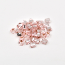 Vidrilho Jablonex Triangular Rosa Transparente Solgel Dyed 07712 2,5mm