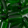 Contas de Murano Firma Transparente Verde 50120 24x13mm