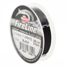 Fio de Nylon Resistente Fireline Beadsmith 6LB 0,006 POL 0,015mm Preto