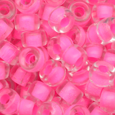 Conta Miçangão de Murano Forte Beads Lined Cristal Rosa 44875 9mm