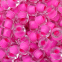 Conta Micangao de Murano Forte Beads Lined Cristal Pink 44877 9mm