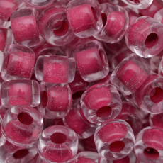 Conta Miçangão de Murano Forte Beads Lined Cristal Bordo 44898 9mm