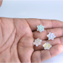 Contas de Murano Star Cristal Aurora Boreal 15mm