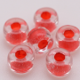 Conta Micangao de Murano Forte Beads Lined Cristal Vermelho 44887 6mm