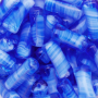 Contas de Murano Ossinho Azul Branco 35014 15x8mm