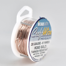 Fio Copper Craft Wire Rose Gold 20 gauge  0,81mm