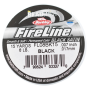 Fio de Nylon Resistente Fireline Beadsmith 8LB 0,007 POL  0,017mm Preto