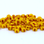 Micanga Jablonex Amarelo 4 Tiras Vermelho Rajada 83970 90 2,6mm