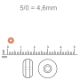 Micanga Jablonex Laranja 4 Tiras Pretas Rajada Fosco 93490 50  4,6mm