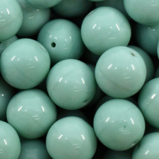 Contas de Porcelana Fosca Verde Turquesa 63130 12mm