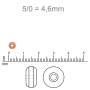Micanga Jablonex Prata Transparente 78102 50  4,6mm