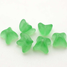 Contas de Murano Flor Matte Verde 50110 9mm