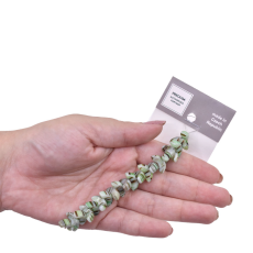 Contas de Murano Meia Lua Mesclada Verde Branco Marrom 5515 15mm