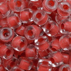 Conta Miçangão de Murano Forte Beads Lined Cristal Vermelho 44887 6mm