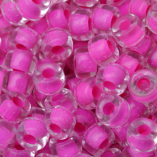 Conta Miçangão de Murano Forte Beads Lined Cristal Pink 44877 6mm