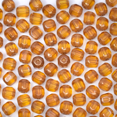 Cristal Edla Topaz Dourado 5mm