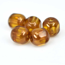 Cristal Edla Topaz Dourado 5mm