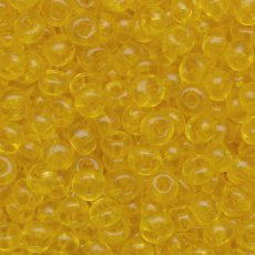 Miçanga Jablonex Amarelo Transparente T 80010 7/0 = 3,5mm