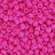 Miçanga Color by Rosa Pink Neon Fosco  00034L 6/0 = 4,1mm