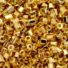 Vidrilho Jablonex Dourado (Ouro 24K) Metálico 68304 2X9/0=2,6mm