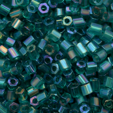 Vidrilhos Jablonex Verde Transparente T Aurora Boreal 51710 2x9/0=2,6mm