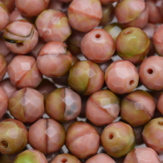 Cristal Mesclado Verde Rosa 7755 8mm