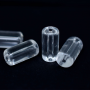 Conta de Vidro Firma Cilindrica Supreme Cristal Transparente  00050 20x10mm