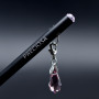 Lapis Preciosa com Pingente de Cristal Drops Light Ametista 18x9mm