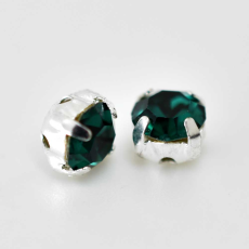 Engrampado Níquel Strass Supreme Emerald SS20 = 4,6mm