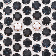 Engrampado Prateado Strass Supreme Montana SS20 = 4,6mm