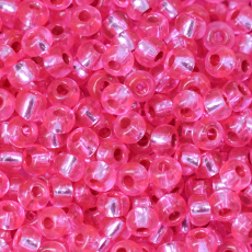 Miçanga Jablonex Pink Transparente Solgel Dyed 08277 6/0 = 4,1mm