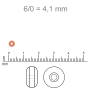 Micanga Jablonex Laranja Transparente 97030 60  4,1mm