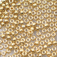 Miçanga Miyuki Seed Bead Yellow Gold Metálico 11/0 = 2mm