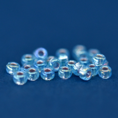 Micanga Redonda Miyuki Seed Bead Transparente Aqua AB 110  2,0mm 11- 91018