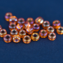 Micanga Redonda Miyuki Seed Bead Transparente Orange AB 110  2,0mm 11- 91008