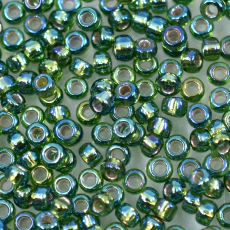 Miçanga Miyuki Seed Bead Olivine Transparente AB 11/0 = 2mm